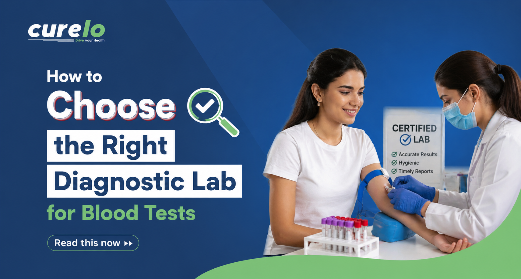 A healthcare professional collecting a blood sample for diagnostic testing.