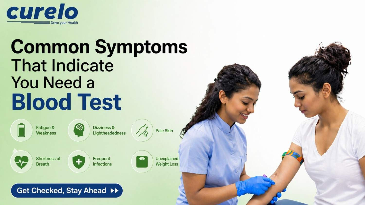 A medical professional conducting a blood test for a patient.