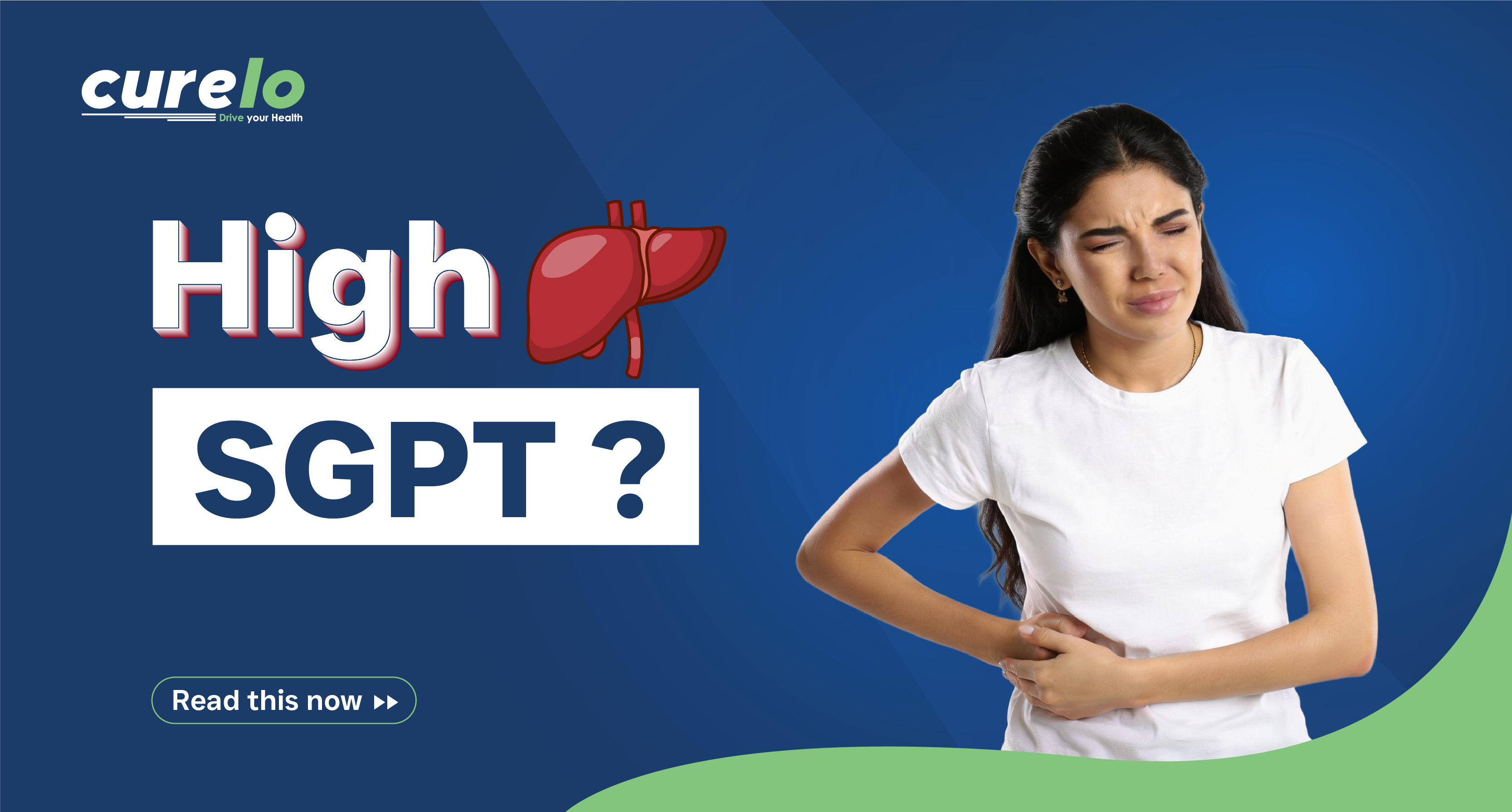 SGPT Test: Normal Range, High Levels, Causes & Liver Results Meaning Woman experiencing abdominal pain illustrating high SGPT levels and liver health issues.