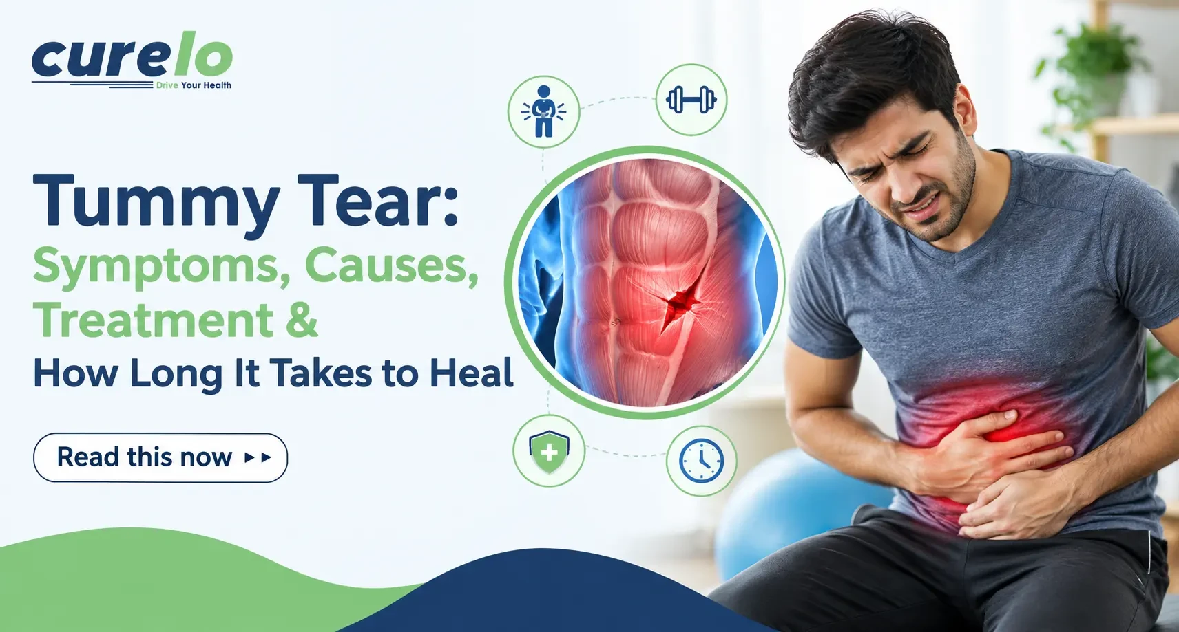 Tummy Tear: Symptoms, Causes, Treatment & Recovery Time Tummy tear symptoms, causes, treatment and recovery
