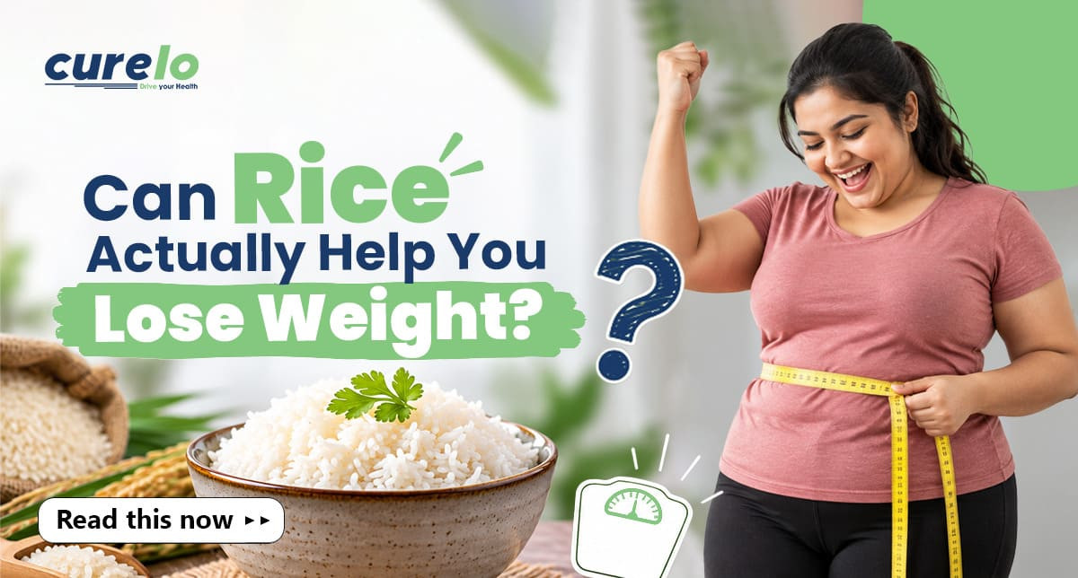 A balanced Indian meal featuring a moderate portion of rice, dal, and vegetables for weight loss.