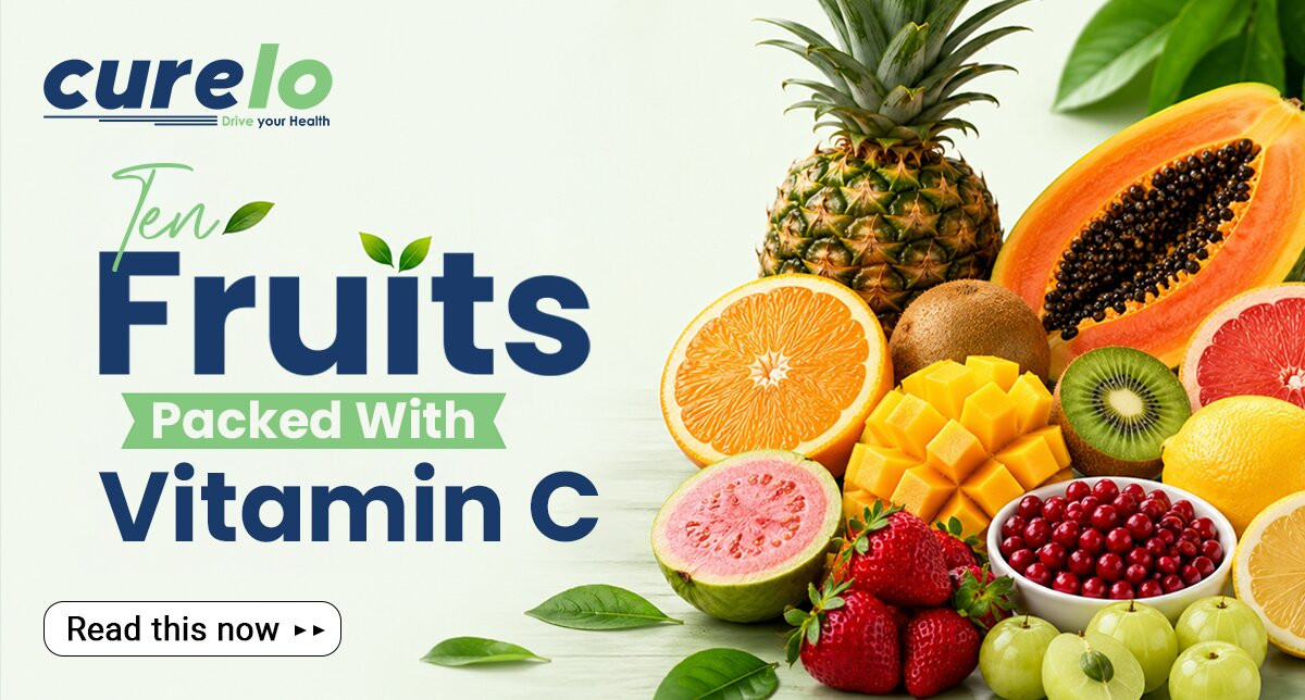Top 10 Vitamin C rich fruits including guava, amla, kiwi, and oranges