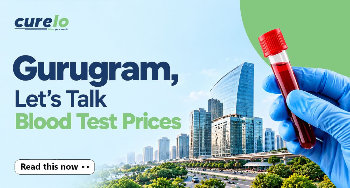 Blood test price list in Gurugram showing estimated costs for CBC, blood sugar, thyroid and vitamin tests