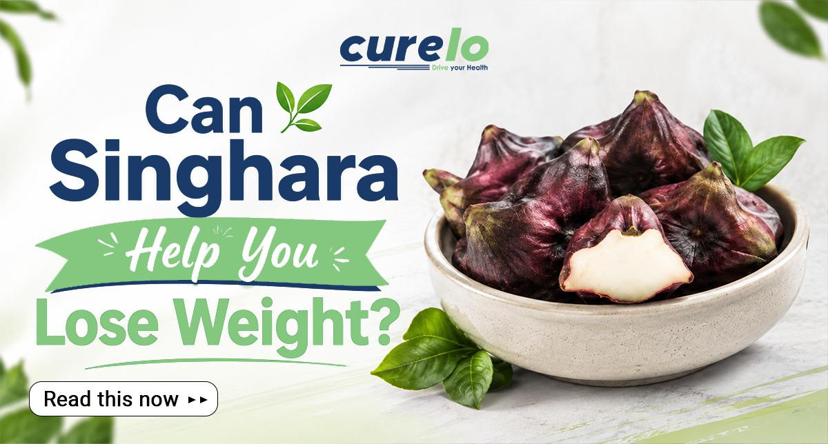 Boiled water chestnuts (Singhara) served as a healthy weight loss snack