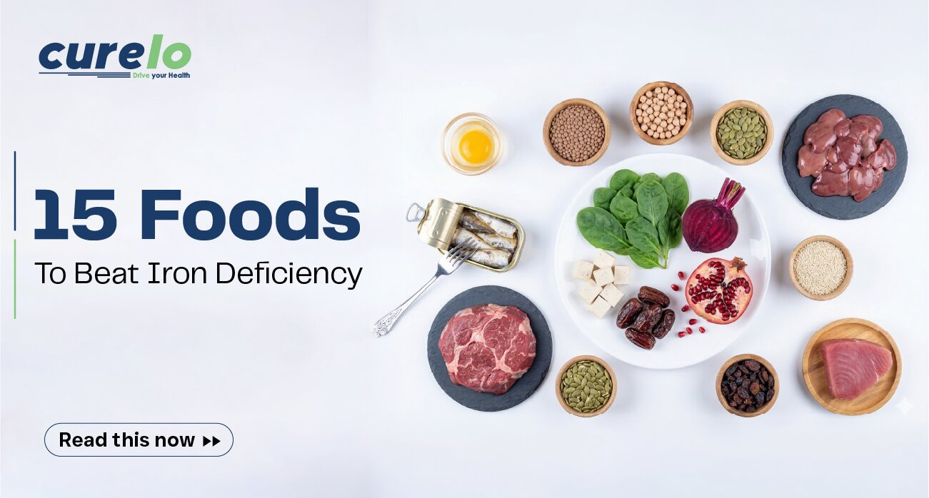 15 Best Iron-Rich Fruits & Foods to Boost Hemoglobin Naturally Iron-rich foods like spinach, eggs, pomegranate, seeds, meat and fish to help prevent