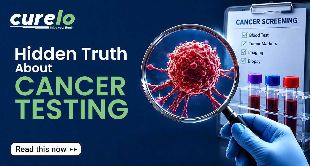 Phlebotomist collecting blood sample for cancer marker test at home in Delhi