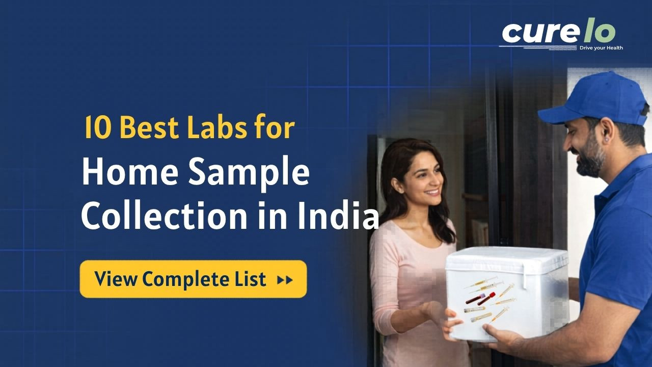 Medical professional collecting blood sample at home in India.