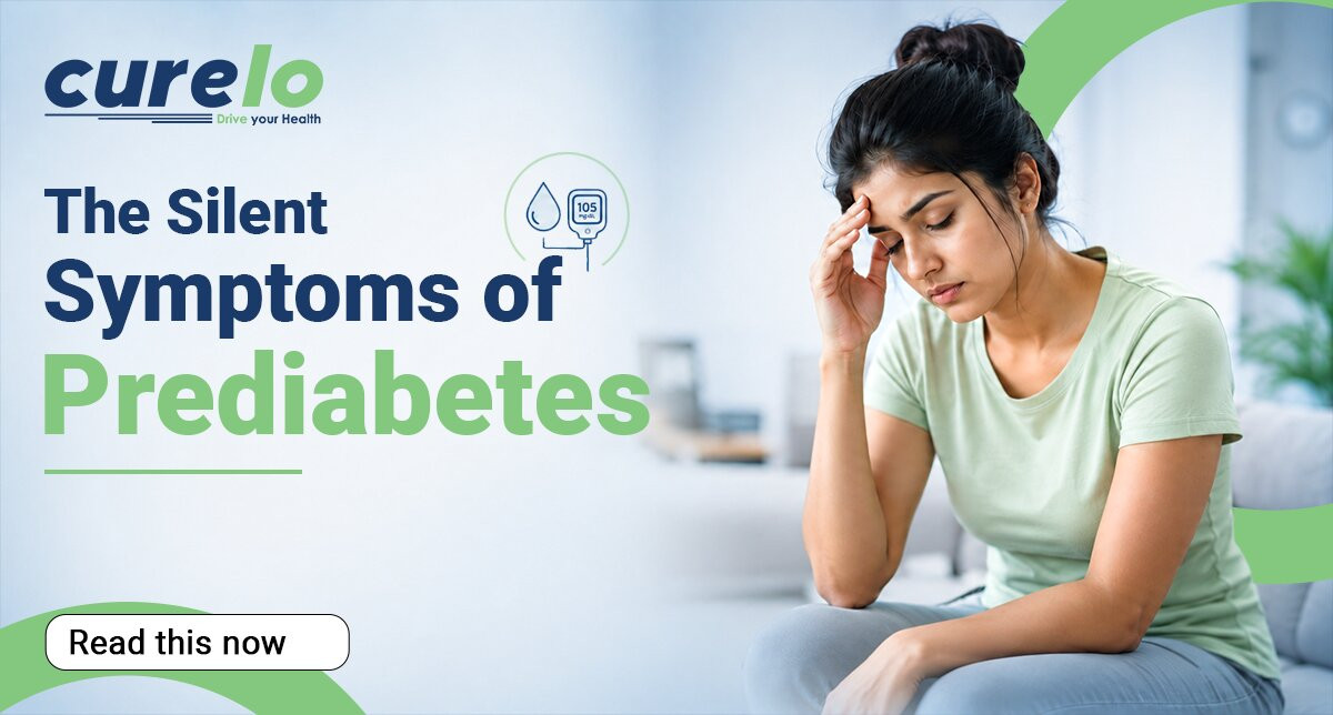 Woman checking blood sugar levels to identify early prediabetes symptoms