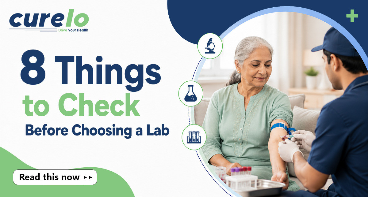 Choosing a Pathology Lab Near Me: 8 Things You Must Check Patient checking pathology lab near me on mobile phone for diagnostic test booking