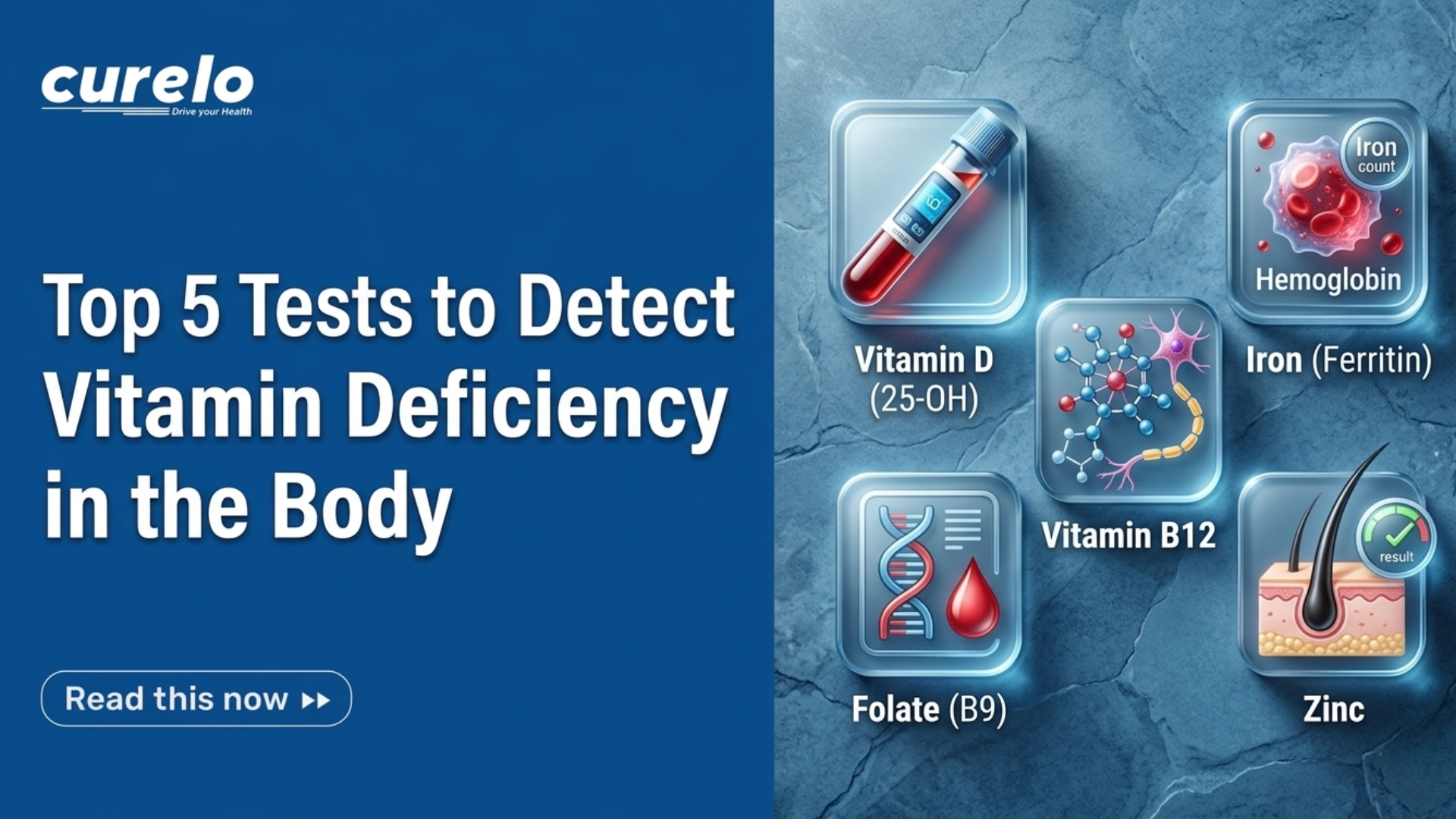 top tests to detect vitamin deficiency in body including vitamin D and B12 test