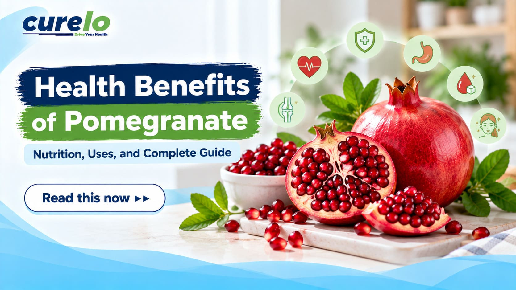 7 Health Benefits of Pomegranate: Nutrition & Uses Fresh pomegranate fruit and ruby-red seeds illustrating the nutrition and potential health benefits of pomegranate