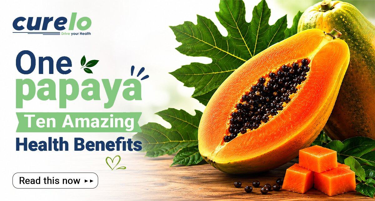 Fresh ripe papaya slices showing health benefits