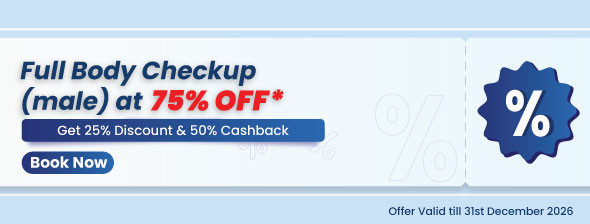 Full Body Checkup (Male) at 75% Off